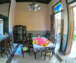 The dining room of Casa Naty in Havana