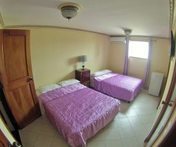 Rental room with window and 2 beds