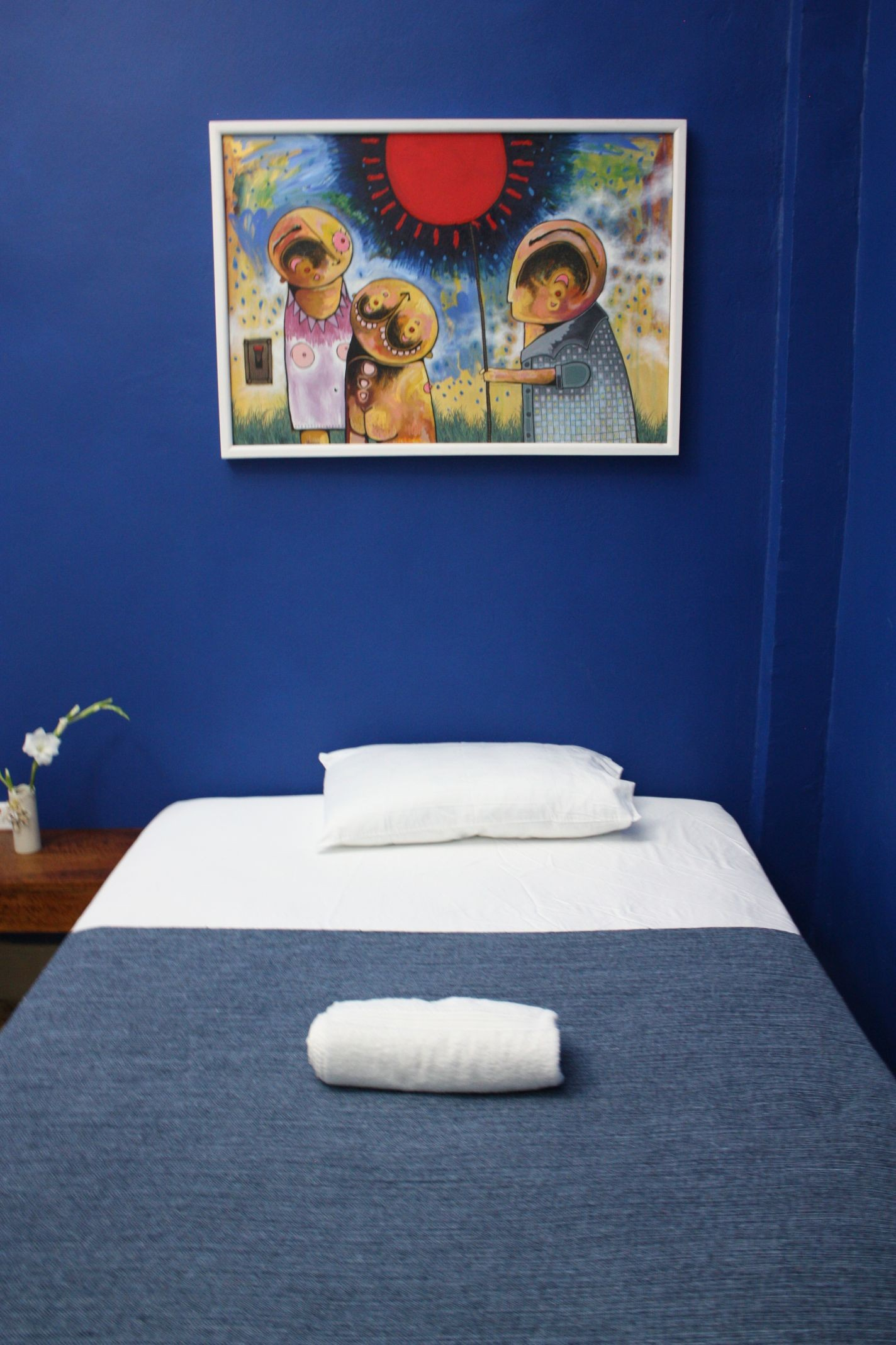 The Blue room in the Gargola casa in Old Havana, Cuba